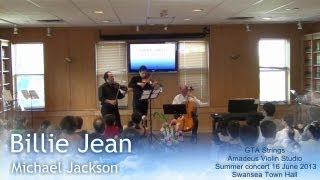 Billie Jean M. Jackson - GTA Strings String Trio COVER LIVE at Amadeus Violin Studio 16 June 2013