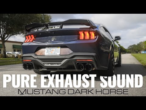 PURE EXHAUST SOUND! 2024 Ford Mustang Dark Horse with AWE SwitchPath Exhaust