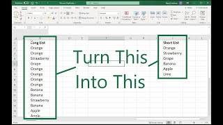 Remove Duplicates From Excel List in Seconds