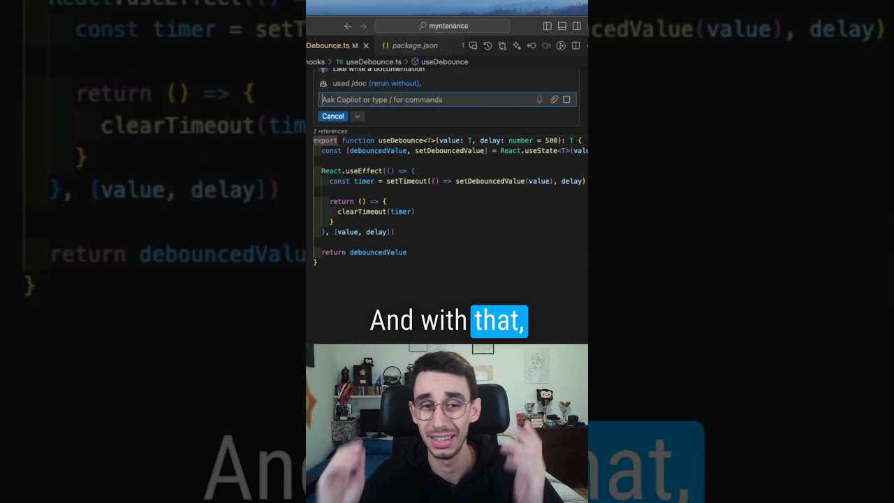 Docs generation with Copilot Chat #github #copilot #ai