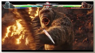 Godzilla & Kong vs Scar King with Healthbars | GxK 2: TNE (Trailer) | Concept Game UI