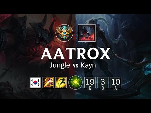 Aatrox Jungle vs Kayn - KR Challenger Patch 8.24