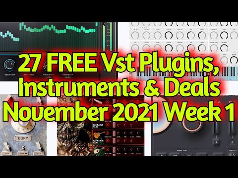 27 Best New FREE VST PLUGINS, Vst Instruments, SAMPLE PACKS & Huge Deals - NOVEMBER 2021 Week #1