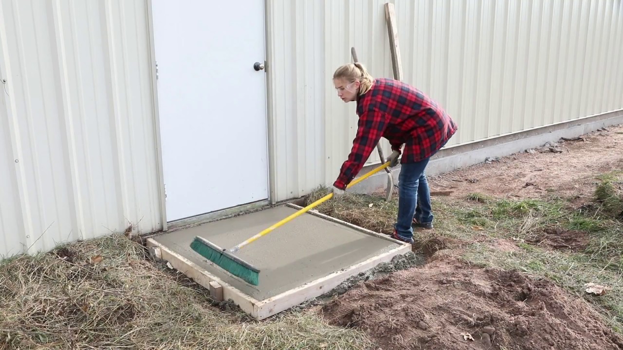 How to pour a 4' x 4' concrete slab with the GatorBar Rebar Kit