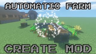 HOW TO MAKE AUTOMATIC FARM IN MINECRAFT||CREATE MOD||2021
