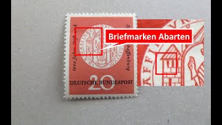 Briefmarken wertvoll? Schatzsuche in einem Album mit Abarten und Plattenfehlern