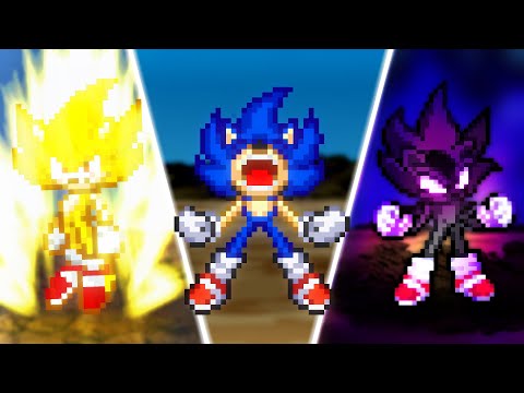 Sonic Transformations - Nazo Unleashed Sprite Animation
