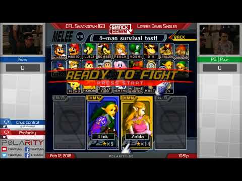 CFL Smackdown 163 Melee - Kuya (Link) vs PG Plup (Sheik) - Losers Semis