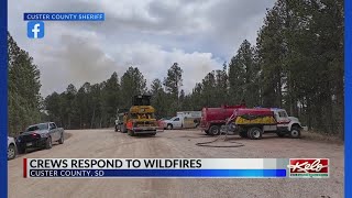 Evacuations underway for Black Hills wildfires