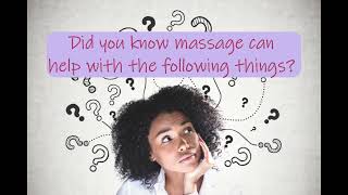 Surprising Things Massage Therapists Can Help With