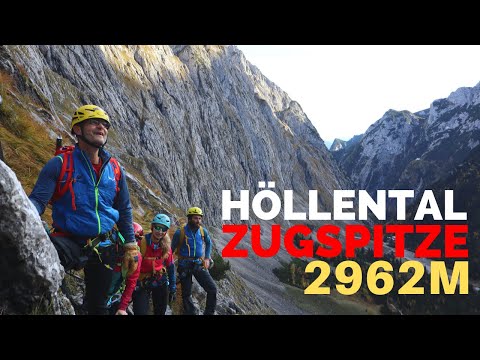 Zugspitze 2962m via Höllental-Klettersteig (mit Schnee) - Eine Tour für ambitionierte Bergsteiger