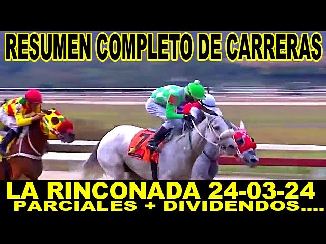 RESUMEN MAS COMPLETO DE CARRERAS HIPICAS 24-03-24 | EL HIPODROMO, LA RINCONADA