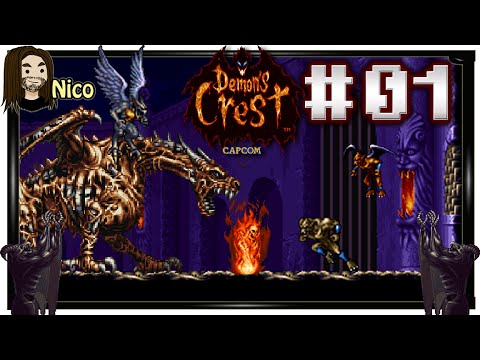 Demon's Crest 100% Walkthrough  - SNES - Bosses: Somulo / Arma / Flamelord [ger] #01