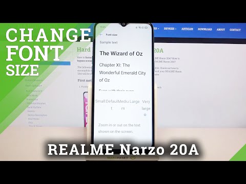 How to Change Font Size on REALME Narzo 20A – Adjust Font Size