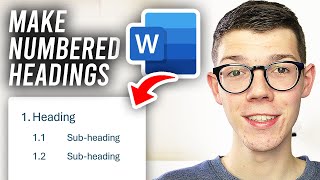 How To Make Numbered Headings & Sub Headings In Word - Full Guide