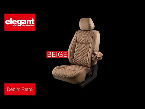 Front & back emperor velvet fabric car seat cover