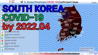 Download the video "S. Korea Provinces COVID-19 Confirmed Cases by Map (20.02.17~22.04.07)"