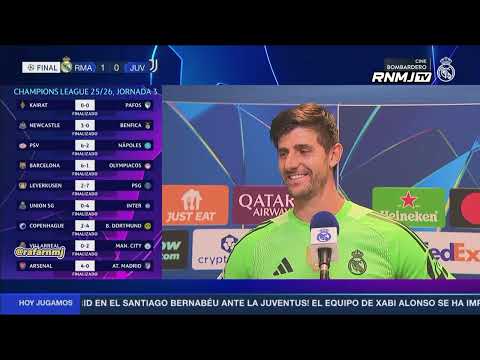 Declaraciones post-partido de Thibaut Courtois:  Real Madrid 1-0 Juventus (22/10/2025)
