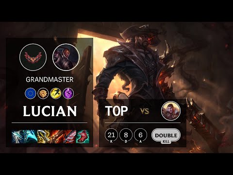 Lucian Top vs Jayce - EUW Grandmaster Patch 12.5