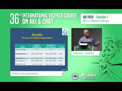Clinical case presentation - R. Bellomo