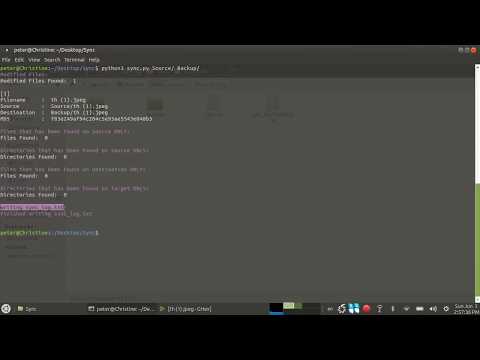Synchronize Between Folders Using Python3 Sync