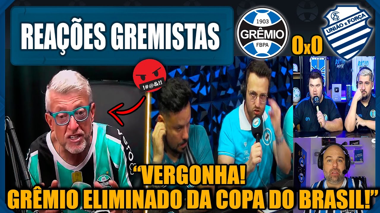 REAÇÕES GREMISTAS - GRÊMIO 0(2)x(3)0 CSA - GRÊMIO ELIMINADO DA COPA DO BRASIL - VAMOS RIR!