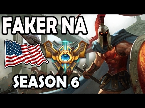 SKT T1 Faker Pantheon vs Tryndamere MID Ranked Challenger NA