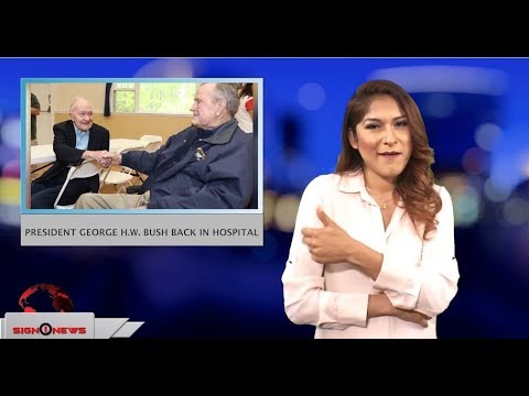 President George H.W. Bush back in hospital (ASL - 5.27.18)