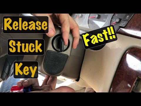 Easy Release & Remove Stuck Ignition Key w/ Dead or Weak Battery (GM Chevy Impala & Buick LaCrosse)