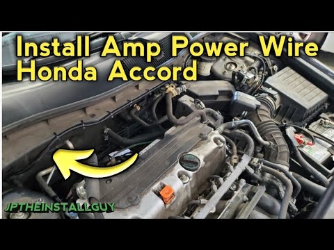 install amp power wire in Honda accord