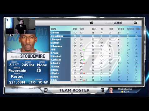 NBA2K14 MyGM Los Angeles Lakers Episode #1 (Stream MyGM Mode)