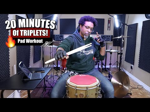 20 Minute Triplet Workout! - Build Wicked Hands In 2022! 💪🏽🥁