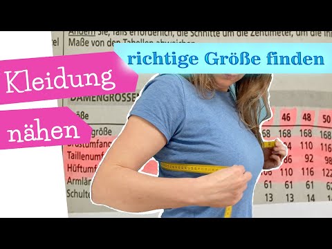 Richtige Schnittmuster Größe finden | Kleidung nähen | nähen lernen | Maß nehmen | mommymade