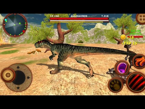 Best Dino Games - Allosaurus Simulator  Dinosaur Survival Battle 3D Android Gameplay
