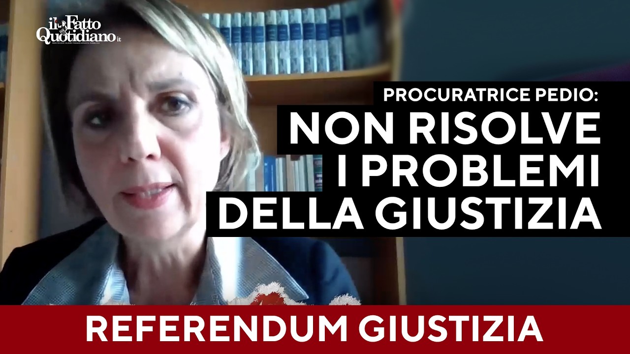 Referendum, procuratrice Pedio: "Ecco perché la riforma non risolve i problemi della giustizia"