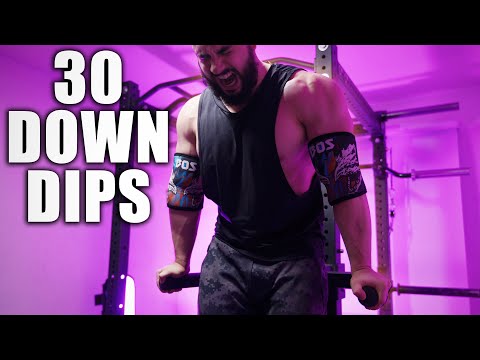 Hardcore 30 Down Dip Workout (500 REPS, NO WEIGHTS!!)