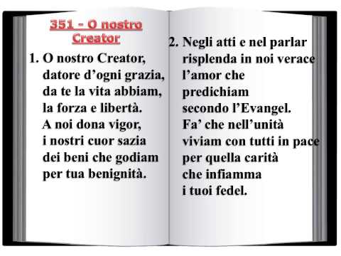 351 O nostro Creator - Innario Chiesa Cristiana Avventista del Settimo Giorno 2014