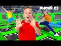Vlad S Birthday In Extreme TRAMPOLINE PARK 24 HOUR CHALLENGE