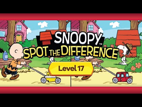 Snoopy Spot the Difference | Episode 1 | Level 17 | Speed