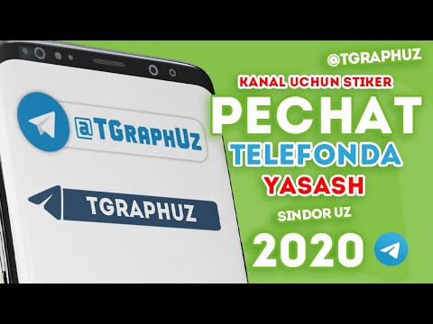 Kanal uchun telefonda stiker pechat yasash | SindorUz