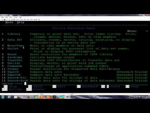 IBM Mainframe- All Basic commands using ISPF