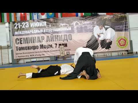 Demonstration on Aikido International seminar with Tomohiro Mori shihan at Issik Kul Lake 2019