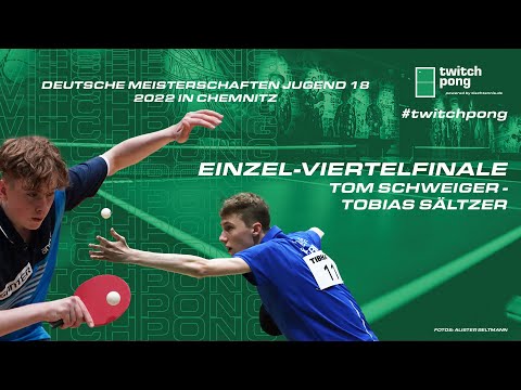 Tom Schweiger - Tobias Sältzer I Einzel-Viertelfinale Deutsche Meisterschaften U18 2022