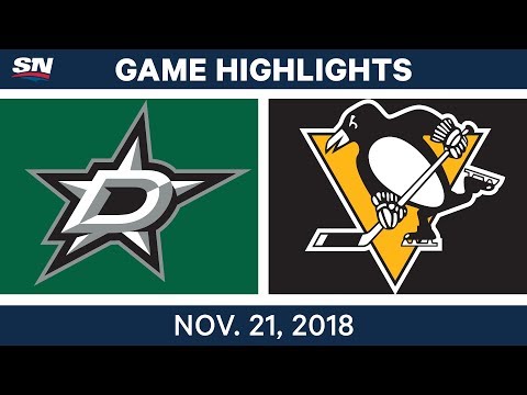 NHL Highlights | Stars vs. Penguins – Nov. 21, 2018