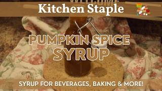 Pumpkin Spice Syrup | Great Non-Dairy Option for Pumpkin Spice Flavor - Made with Real Pumpkin!