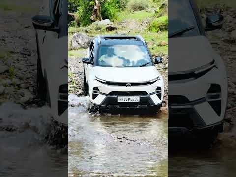 Tata Nexon offroad + river cross 😲 #tata #tatamotors #tatanexon #offroad #rivercrossing fully raw