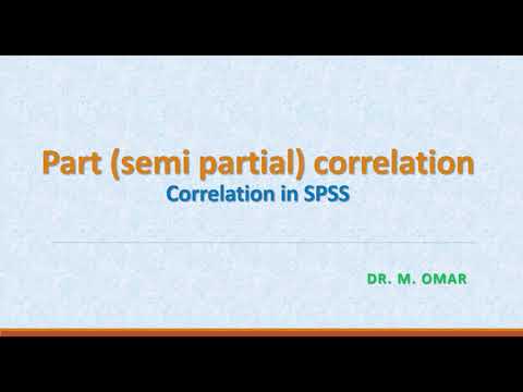 Semi partial correlation in SPSS description and tutorial