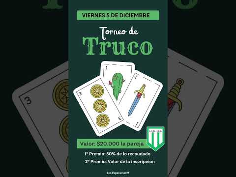 Viernes 05/12/25. 21 hs. Los Conquistadores, Prov. de Entre Rios. #locosxeltruco #truco