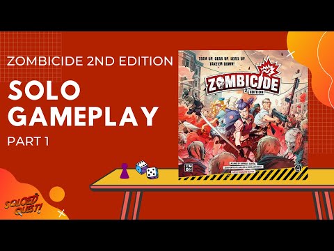 How to Play & Solo Playthrough | Zombicide 2nd Edition | Part 1 of 4