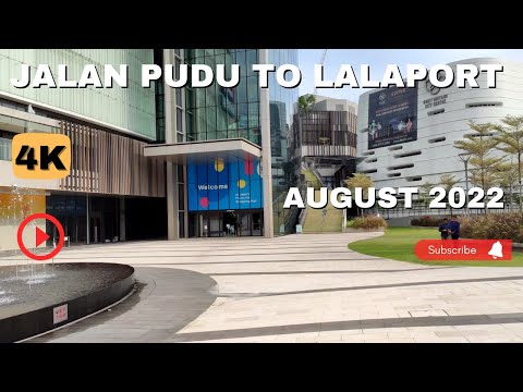 [4K] Excursão a pé por Jalan Pudu até Lalaport BBCC e Berjaya Times Square | Kuala Lumpur, Malásia